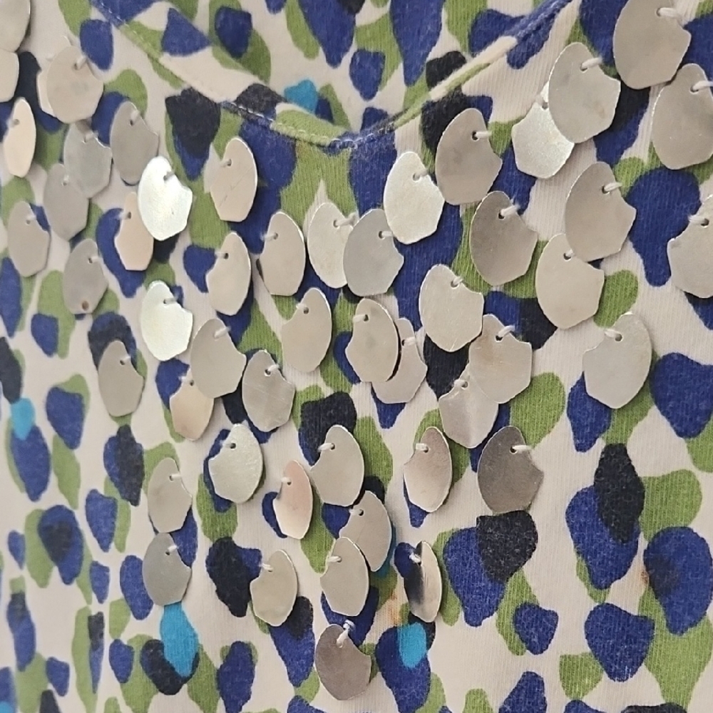 Ruby Rd. Blue and Green Patterned Top - Picture 3 of 5